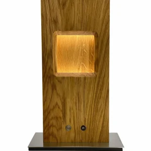 HerzBlut Pan lampe à poser LED, chêne huilé, dim^ Luminaires Durables