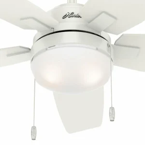 Hunter Arcot ventilateur éclairage, blanc/gris^ Ventilateurs