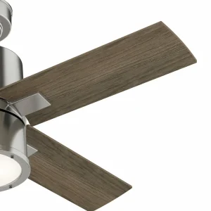 Hunter Beck ventilateur avec lumière, chêne/nickel^ Ventilateurs