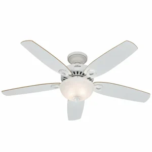 Hunter Builder Deluxe ventilateur plafond, blanc^ Ventilateurs