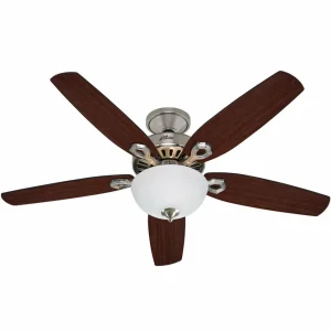 Hunter Builder Deluxe ventilateur plafond, chromé^ Ventilateurs