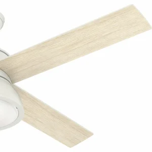 Hunter Loki ventilateur chêne blanchi/blanc^ Ventilateurs