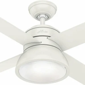 Hunter Loki ventilateur chêne blanchi/blanc^ Ventilateurs
