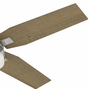 Hunter Mercadi ventilateur de plafond chêne/nickel^ Ventilateurs