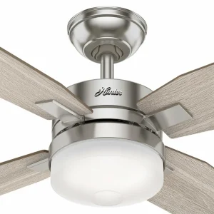 Hunter Mercadi ventilateur de plafond chêne/nickel^ Ventilateurs