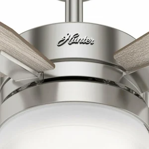Hunter Mercadi ventilateur de plafond chêne/nickel^ Ventilateurs