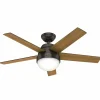 Hunter Stile ventilateur éclairage noyer/noyer^ Ventilateurs