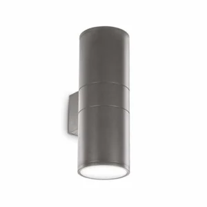Ideallux Ideal Lux applique d'extérieur Gun anthracite Alu, Ø 11 cm, up/down^ Appliques Murales Extérieures
