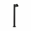 Ideallux Ideal Lux Borne lumineuse gaz, noir, aluminium, hauteur 80 cm^ Bornes Éclairage Extérieur