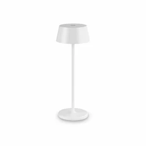 Ideallux Ideal Lux Lampe d'extérieur à LED rechargeable Pure, blanc Métal 32 cm^ Lampes Décoratives