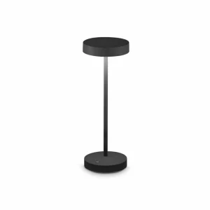 Ideallux Ideal Lux Lampe d'extérieur à LED rechargeable Toffee, noir, métal^ Lampes Décoratives