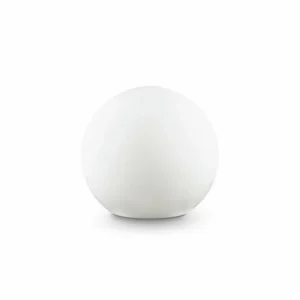 Ideallux Ideal Lux lampe sur piquet Sole, blanc, plastique, Ø 30 cm^ Projecteurs D'Extérieur