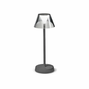 Ideallux Ideal Lux Lolita luminaire LED, batterie, gris^ Lampes Décoratives