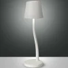 Fabas Luce Judy lampe à poser sur batterie, IP54, blanc^ Lampes Décoratives