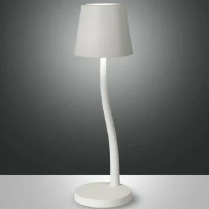 Fabas Luce Judy lampe à poser sur batterie, IP54, blanc^ Lampes Décoratives