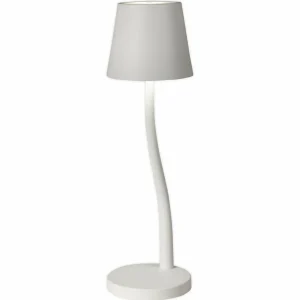 Fabas Luce Judy lampe à poser sur batterie, IP54, blanc^ Lampes Décoratives