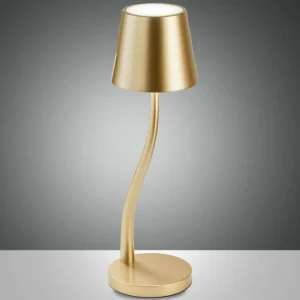Fabas Luce Judy lampe à poser sur batterie, IP54, doré^ Lampes Décoratives