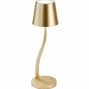Fabas Luce Judy lampe à poser sur batterie, IP54, doré^ Lampes Décoratives