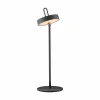 JUST LIGHT. Lampe à poser LED rechargeable Amag, noir, fer, IP44^ Lampes Décoratives