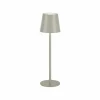 JUST LIGHT. Lampe à poser rechargeable LED Euria, fer gris-beige IP54^ Lampes Décoratives