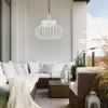 JUST LIGHT. Lampe de table LED rechargeable Akuba, blanc, 22 cm, bambou^ Lampes Décoratives