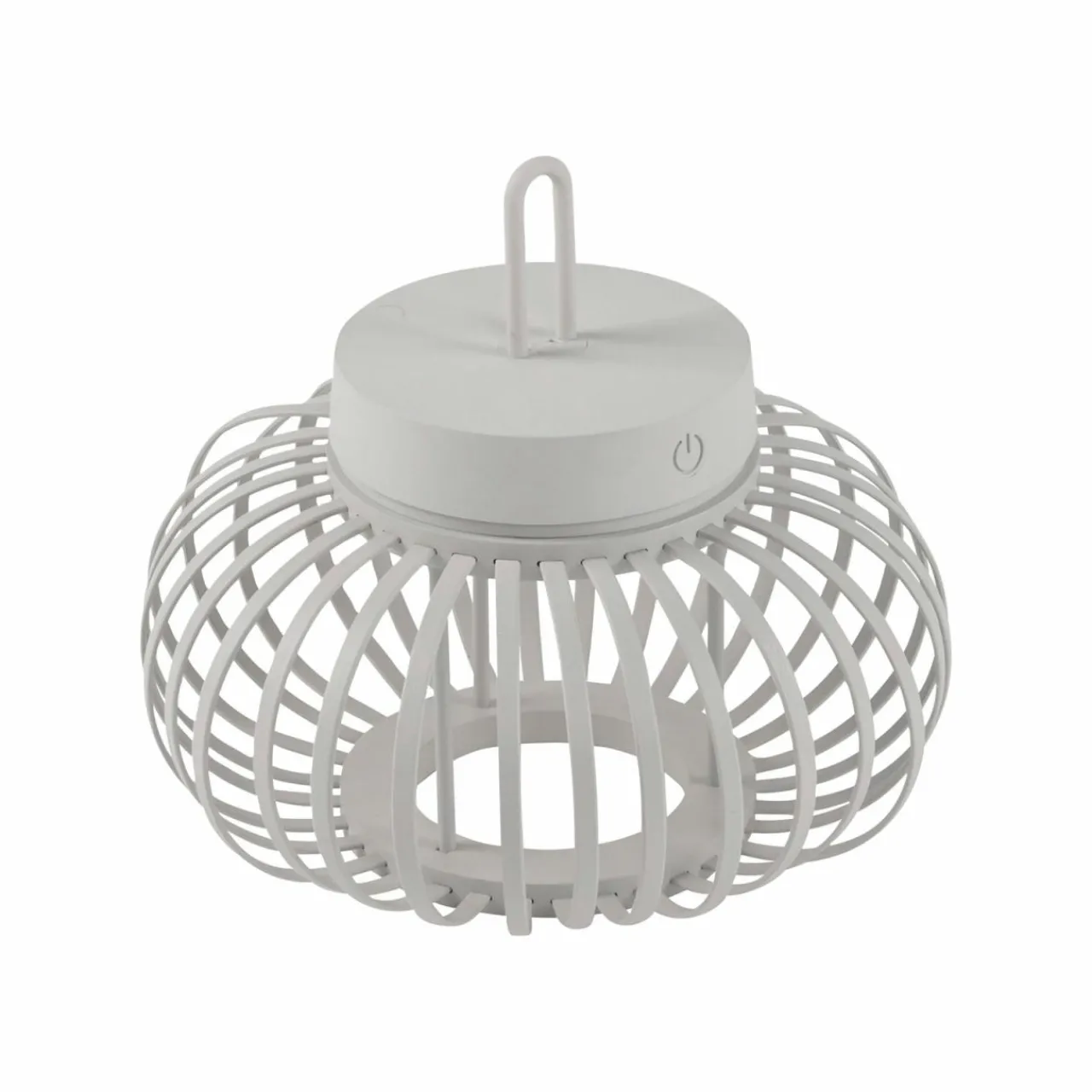 JUST LIGHT. Lampe de table LED rechargeable Akuba, blanc, 22 cm, bambou^ Lampes Décoratives