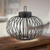 JUST LIGHT. Lampe de table LED rechargeable Akuba noir 33 cm Bambou^ Lampes Décoratives