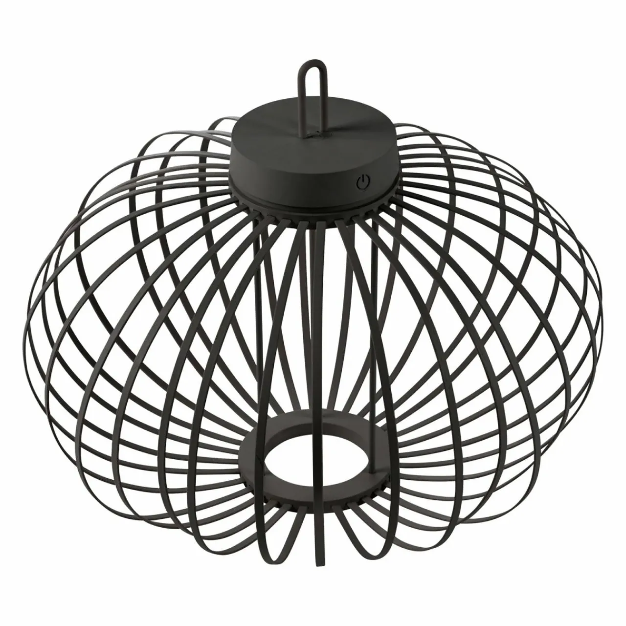 JUST LIGHT. Lampe de table LED rechargeable Akuba noir 37 cm Bambou^ Lampes Décoratives