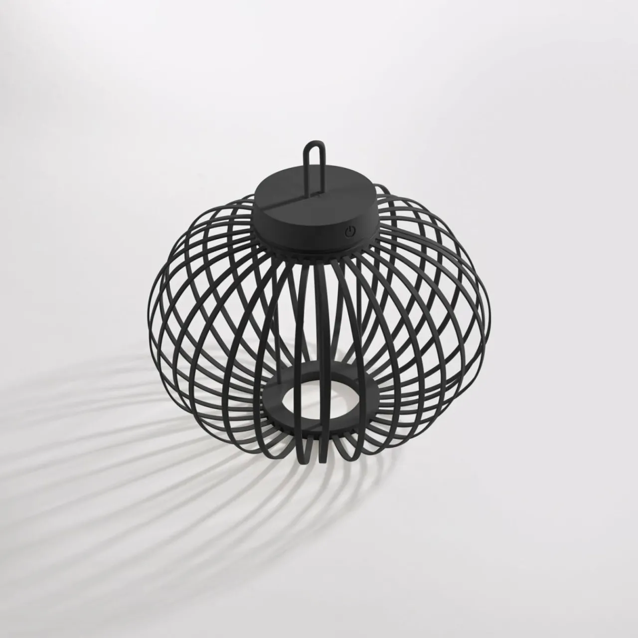 JUST LIGHT. Lampe de table LED rechargeable Akuba noir 33 cm Bambou^ Lampes Décoratives