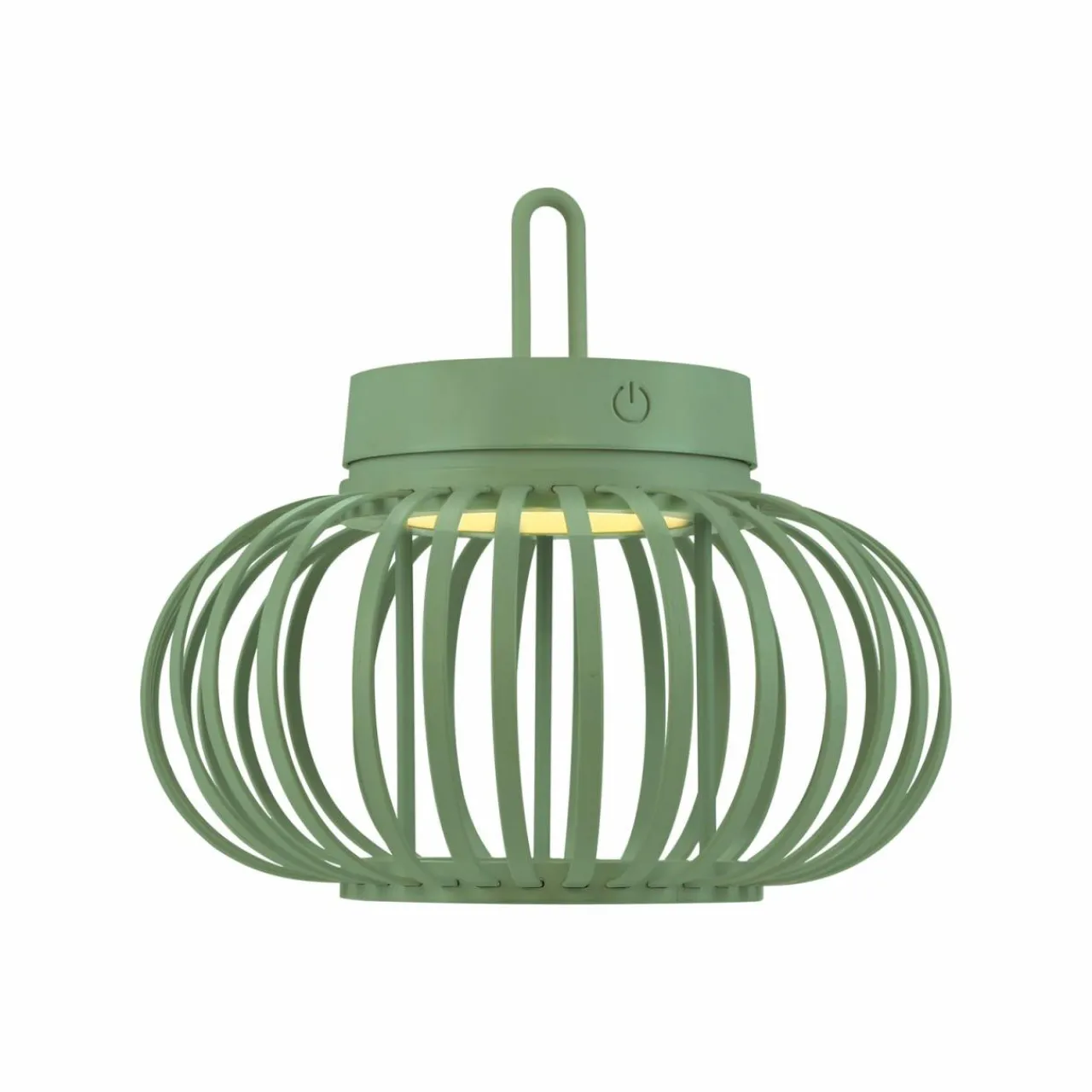JUST LIGHT. Lampe de table LED rechargeable Akuba, vert, 22 cm, bambou^ Lampes Décoratives