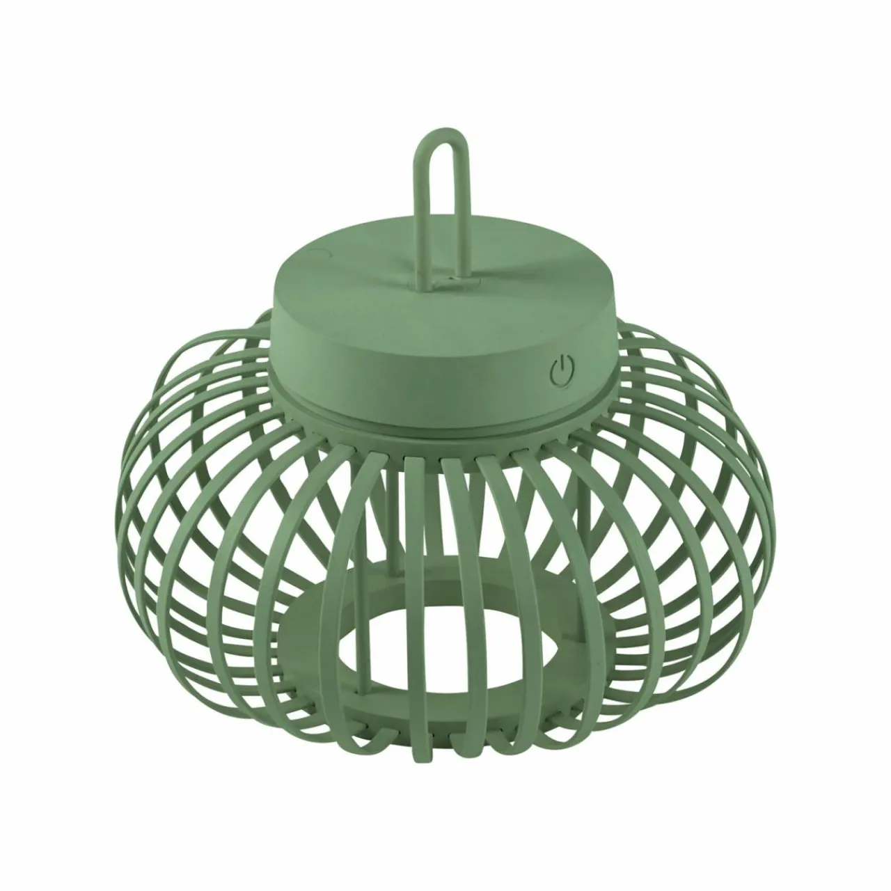 JUST LIGHT. Lampe de table LED rechargeable Akuba, vert, 22 cm, bambou^ Lampes Décoratives