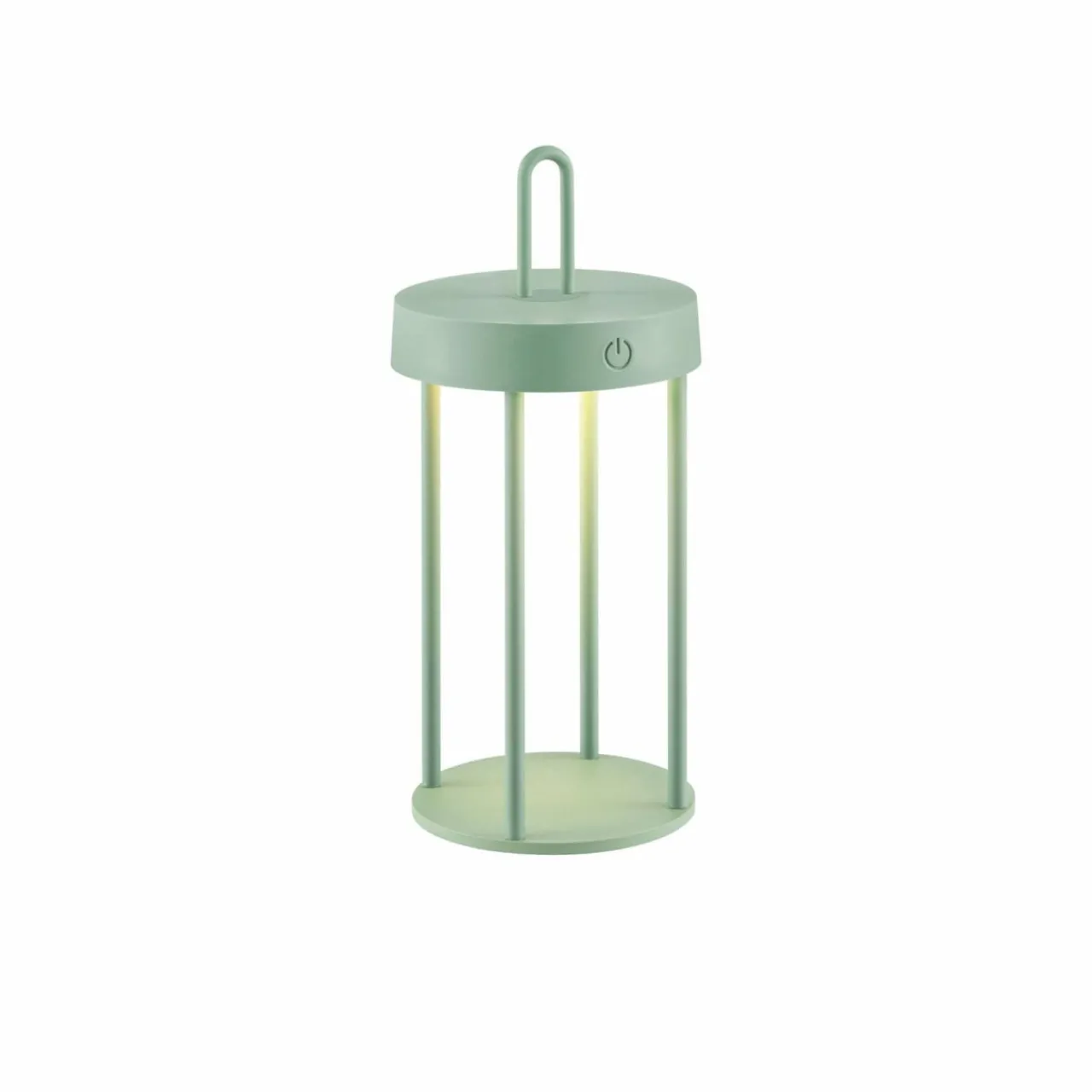 JUST LIGHT. Lampe de table LED rechargeable Anselm, vert, 28 cm, fer^ Lampes Décoratives