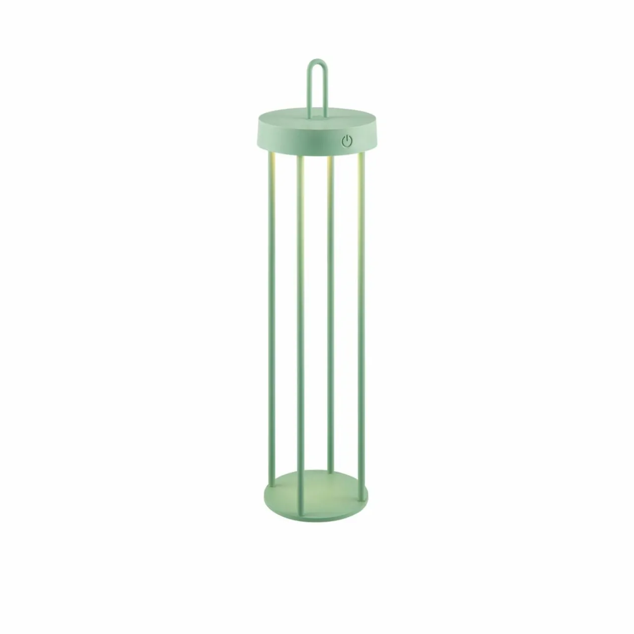 JUST LIGHT. Lampe de table LED rechargeable Anselm, vert, 50 cm, fer^ Lampes Décoratives