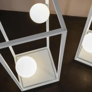 Karman Abachina lampadaire LED IP65 70cm blanc^ Luminaires De Terrasse