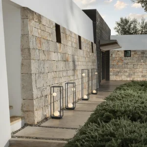 Karman Abachina lampadaire LED IP65 70cm noir^ Luminaires De Terrasse