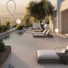 Karman Lampadaire d'extérieur Moony, blanc, Ø 15 cm, hauteur 145 cm PMMA^ Luminaires De Terrasse