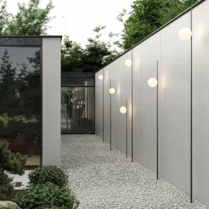 Karman Lampe sur piquet Atmosphere, noir 178 cm plastique^ Projecteurs D'Extérieur