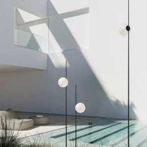 Karman Lampe sur piquet Atmosphere, noir 178 cm plastique^ Projecteurs D'Extérieur