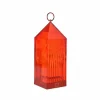 Kartell Lampe à poser rechargeable LED Lantern, rouge, recyclé, IP54^ Lampes Décoratives