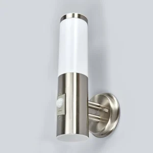 Lindby Kristof - applique extérieure inox avec détecteur^ Appliques D'Extérieur Avec Détecteur