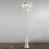 Konstsmide Lampadaire candélabre 3 abat-jours Parma blanc^ Lampadaires D'Extérieur