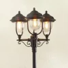 Konstsmide Lampadaire candélabre 3 abat-jours Parma noir^ Lampadaires D'Extérieur