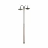 Lindby Lampadaire Damion en inox à 2 têtes de lampe^ Lampadaires D'Extérieur