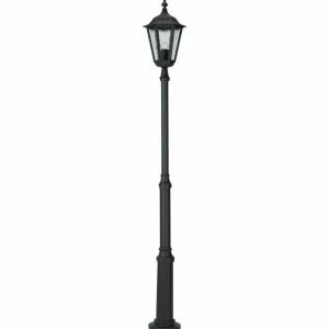 Albert Leuchten Lampadaire d'extérieur 4147 noir avec verre cathédrale^ Lampadaires D'Extérieur