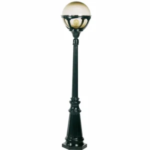 K.S. Verlichting Lampadaire d'extérieur Bali, 152 cm, noir^ Lampadaires D'Extérieur