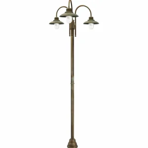 Moretti Luce Lampadaire d'extérieur Casale 270cm à 3 lampes^ Lampadaires D'Extérieur