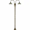 Moretti Luce Lampadaire d'extérieur Casale 270cm à 2 lampes^ Lampadaires D'Extérieur