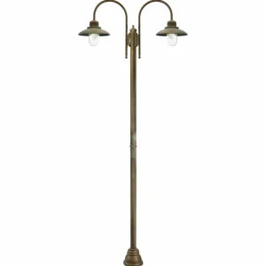Moretti Luce Lampadaire d'extérieur Casale 270cm à 2 lampes^ Lampadaires D'Extérieur