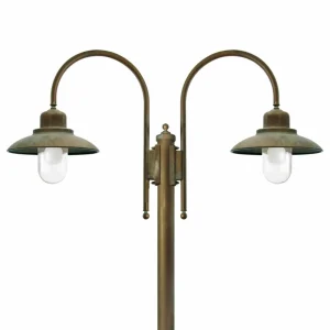 Moretti Luce Lampadaire d'extérieur Casale 270cm à 2 lampes^ Lampadaires D'Extérieur
