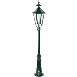 K.S. Verlichting Lampadaire d'extérieur Dublin en aluminium moulé sous pression, vert^ Lampadaires D'Extérieur